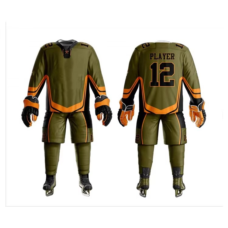 Sublimated Ice Hockey Uniform Set Team Jersey - Image 2