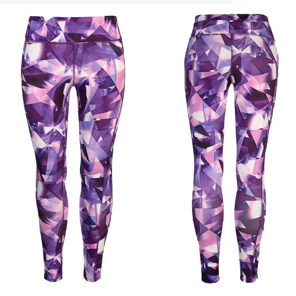 High Women's Knitted Fitness Leggings Sublimation Printing - Image 2