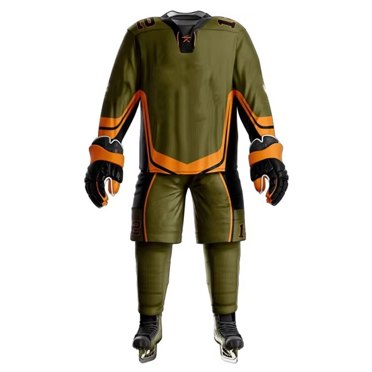 Sublimated Ice Hockey Uniform Set Team Jersey - Image 3