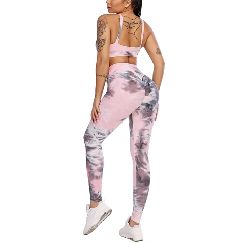 Tie Dye 2 Piece Yoga Set High