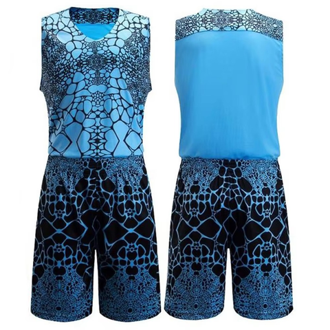 Unique Cracked Stone Basketball Uniform Set Sublimated