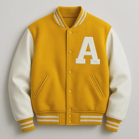 Varsity Jacket Wool Baseball Letterman Coat Streetwear